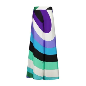 Pucci Dames, Broeken, Veelkleurig, Maat: 2XS Zijde