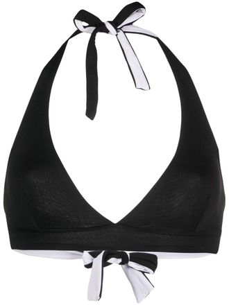Fisico Top bikini reversibile - Nero