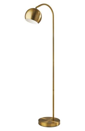 Adesso Emerson Floor Lamp in Antique Brass at Nordstrom
