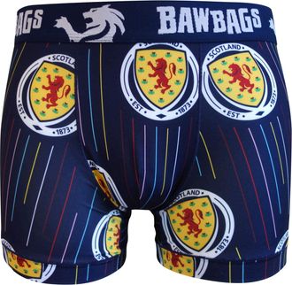 Bawbags Scotland National Team Colours Technical Boxer Shorts XL - New Perfect Rugby Gift for Him Coaches Men Boys All Ages 95% Polyester Blue