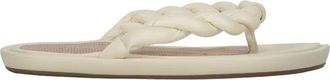 Red Valentino Schoenen, Dames, Wit, 36 EU, Leer, Lichte Zomer Ciabatta