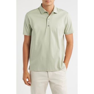 Aur&eacute;lien AUR1 Solid Cotton Polo in Olive at Nordstrom Rack, Size Xx-Large