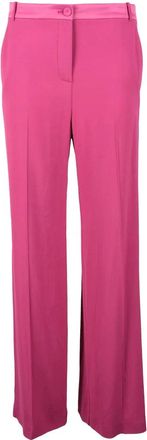 Patrizia Pepe Viscose Stretch Trousers - Fuchsia