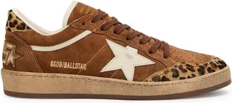 Golden Goose Ball Star Leopard-print Suede Sneakers - 41 (IT41 / UK8)