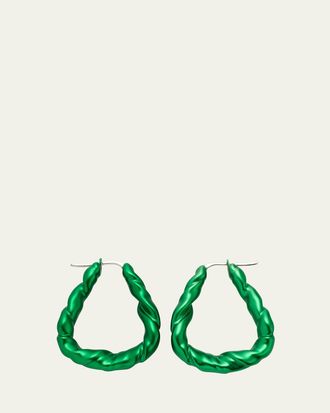 Loewe Nappa Twist Hoop Earrings