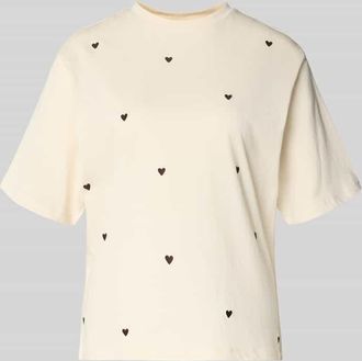 Jake*s Casual T-Shirt mit 1/2-Arm in Ecru, Gr&ouml;&szlig;e XXL