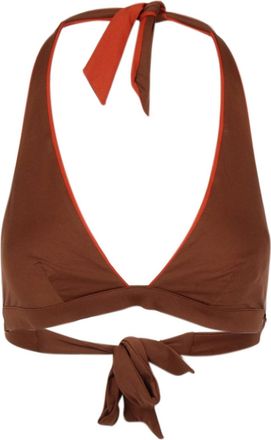 Max Mara Top Max Mara Beachwear Marrone+Arancio