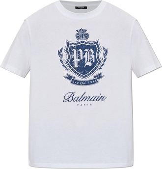 Balmain T-shirt With Printed Logo