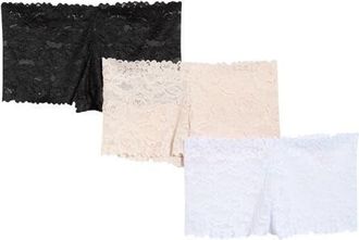 Honeydew Intimates Natalya 3-Pack Tangas in Black/White/Seltzer at Nordstrom, Size X-Large