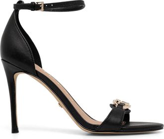 Guess Co buckle stiletto pumps - women - Calf Leather/Calf Leather/Calf Leather - 40 - Black