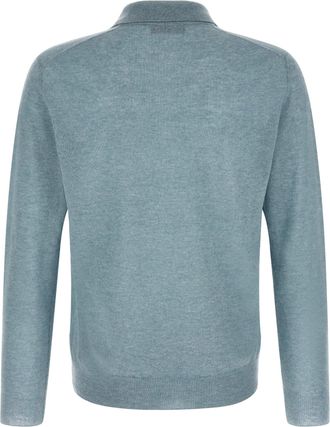 Zanone Cashmere Polo Polo Shirt - powder blue
