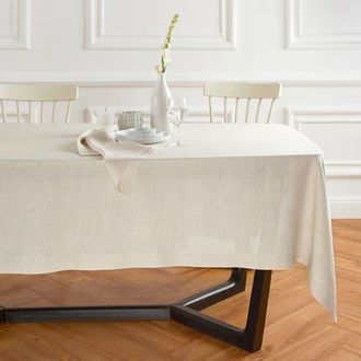 Solino Home Linen Tablecloth for Dining Table, Holiday and Everyday Table Decor - Sonoma in Flax at Nordstrom, Size Xx-Small