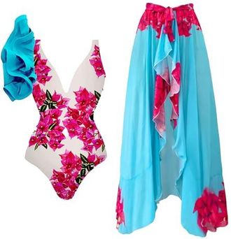 Maillot De Bain Une Pièce Femme Dos Nu Et Col En V - Tissu Contrôle Ventre - Coussinets Amovibles - Pour Plage Et Piscine