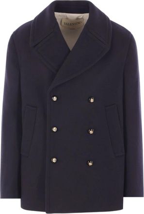 Valentino Garavani Blauwe Parka voor Mannen Aw 25 - Heren - Blazers - Blauw - 2XL - Jassen