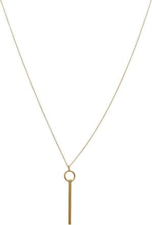 Italian Gold, Inc 10K Tube Pendant Adjustable Necklace