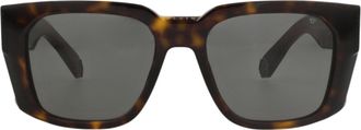 Philipp Plein Square-Frame Stainless Steel Sunglasses