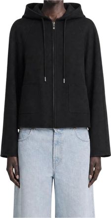 Max Mara Jassen, Dames, Zwart, 2Xs, Wol, Mstradente