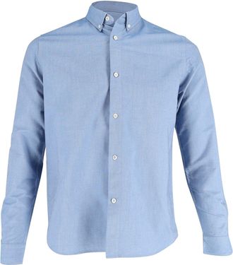 A.P.C. A. P.C. Classic Oxford Dress Shirt in Blue Cotton