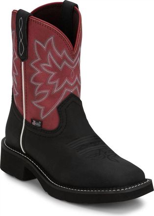 Justin Womens Widow Western Boot In Gypsy Black