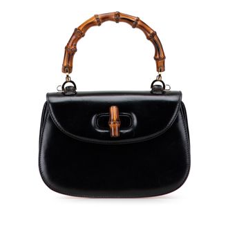 Gucci Bamboe Handtas van Leer