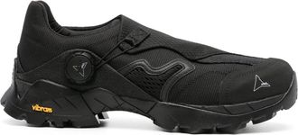 Roa Minaar twist-lock sneakers - men - Polyester/Calf Leather/Fabric/Rubber - 46 - Black