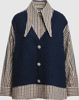 Essentiel Chemise Kute Brun Bleu