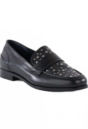 Seychelles Womens Sooner Or Later Studded Loafer In Black Studs