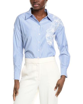 Gracia Flower Embroidered Shirt