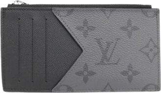 Louis Vuitton Pre-owned Wallets, male, Black, Size: ONE SIZE Pre-owned Taiga Lama Coin Card Holder