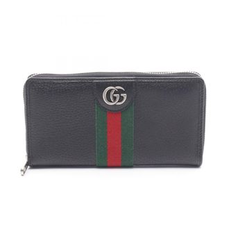 Gucci Black Leather Long Wallet (Bi-Fold) (Pre-Owned)