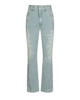 Maison Margiela Blue Straight High Rise Jeans