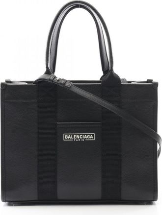 Balenciaga Black Leather Tote Bag (Pre-Owned)