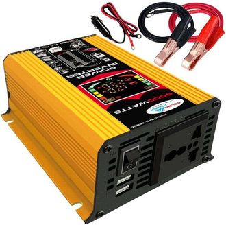 OEM Inversor De Onda Sinusoidal Modificada De Alta Frecuencia, 6000 W, Convertidor De Cc De 12 V A Ca De 220 V, Cargador De Coche, Inversor De Corriente C