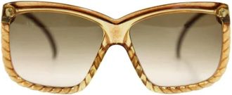 Dior Pre-owned Acetate sunglasses - Dames - Vintage Accessoires - Bruin - ONE Size - Vintage