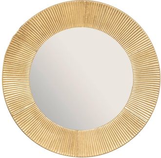Atmosphera Atmosphera - Espejo Milda Metal - Oro - D90 Cm Cr&eacute;ateur DInt&eacute;rieur