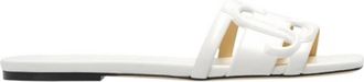 Jimmy Choo London Laran Nappa Leather Slides, Brand Size 35.5 ( US Size 5.5 )