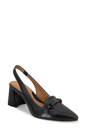 Gentle Souls Dionne Block Heel Slingback Pump in Black at Nordstrom, Size 5.5