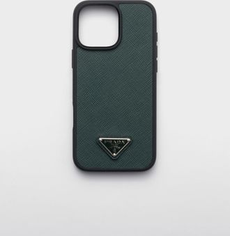Prada Saffiano leather case for iPhone 16 Pro Max
