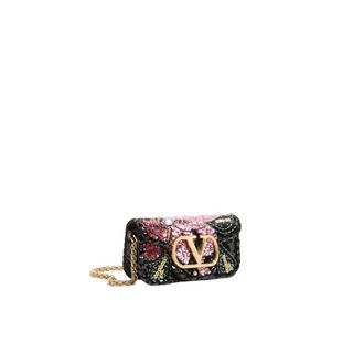 Valentino Tassen, Dames, Veelkleurig, ONE Size, Pailletten, Loc&ograve; Kleine Schoudertas
