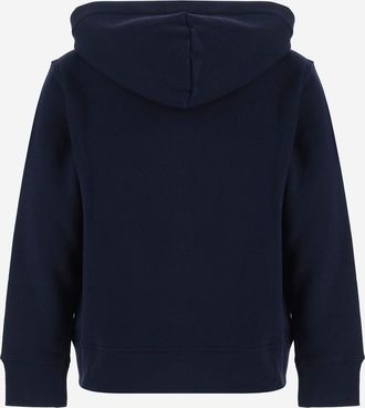 Polo Ralph Lauren Boys Sweatshirt Polo Bear Cotton-Blend Navy Hoods & Sweatshirts