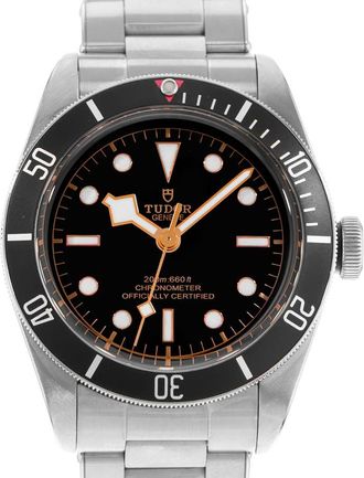 Tudor Pre-owned Tudor Black Bay Automatic Chronometer Black Dial Mens Watch 79230N