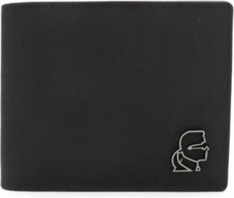 Karl Lagerfeld K/Kameo Portemonnee - Heren - Portefeuilles - Zwart - ONE Size - Leer - Accessoires