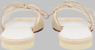 Maison Margiela Slingback with Bow Detail Sandals - Beige