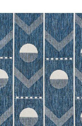 Jonathan Y Designs Soren Modern Geometri Indoor/Outdoor Area Rug in Navy/cream at Nordstrom, Size 8Ft 0In X 10Ft 0In