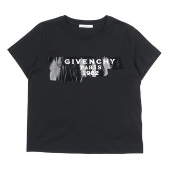 Givenchy T-shirt in Cotton with Tape Print - female - Givenchy - T-Shirts - Black - S - Tops