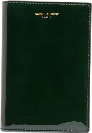 Saint Laurent Patent Leather Passport Case in Fir Leaf at Nordstrom