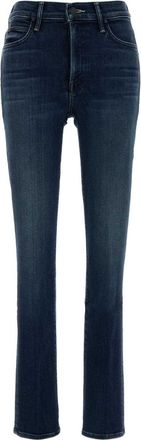 Mother Womens Stretch Denim Jeans - Dark Blue Cotton - Size 29 (Waist)