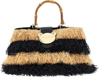 Rue Madam Riad Fringes Basket - Dames - Handtassen - Veelkleurig - ONE Size - Katoen - Tassen
