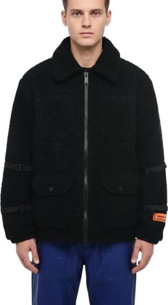 Heron Preston Black Fleece Textured Jacket
