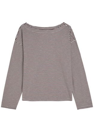 Eileen Fisher Eileen Fisher Striped Cotton top - Brown - L (UK 18-20 / XL)